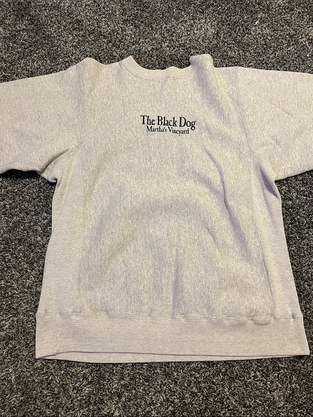 The Black Dog Gray Crewneck Sweatshirt with Black Dog Graphic - Picture 3 of 3